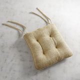 Square Bistro Dining Cushion in Carmela Natural