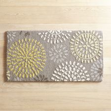 Cloud Step® Pinwheel Gray 1'10"x3'6