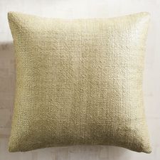 Metallic Gold Basketweave Pillow
