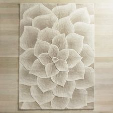 Rose Tufted Ivory Rug