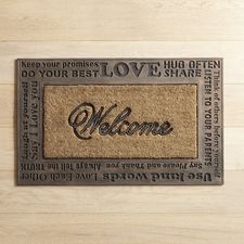 Words of Welcome Doormat