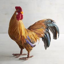 Natural Feather Rooster