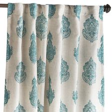 Rambagh Paisley Teal 84" Curtain