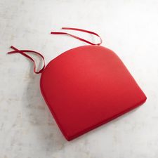 Dining Chair Cushion in Cabana Tomato Red