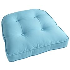 Large Contour Chair Cushion in Cabana Turquoise