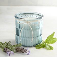Glacier Mint Ribbed Filled Jar Candle