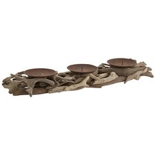 Driftwood Pillar Candle Holder