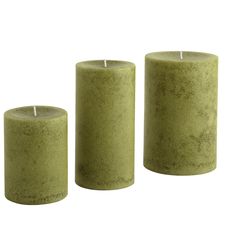 Citrus Cilantro® Mottled Pillar Candles
