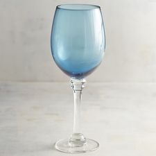 Ashley Blue Wine Glass