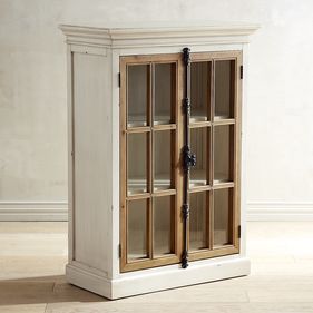 Cremone Antique White Low Cabinet