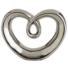 Silver Heart Sculpture