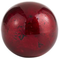 Red Terracotta Foil Decorative Sphere