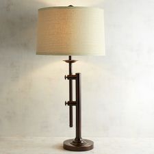 Bronze Up & Down Adjustable Table Lamp