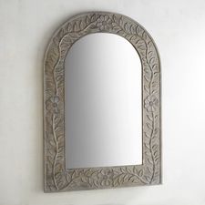 Belle Carved Wood Frame Mirror