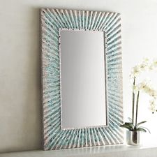 Ariel Blue Mosaic 32x48 Mirror