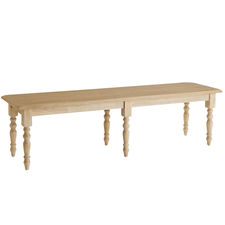 Torrance Natural Whitewash Turned Leg Dining Bench