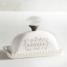Hostess Ceramic Butter Dish with Lid
