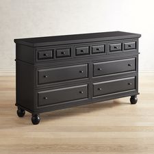 Ashworth Rubbed Black Dresser