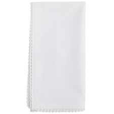 Cotton Trim White Napkin