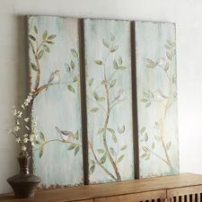 Triptych Birds Art