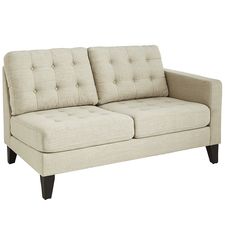 Nyle Stone Gray Right Arm Facing Loveseat