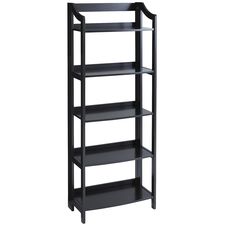 Clifton Rubbed Black Tall Folding Shelf