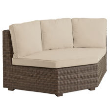 Echo Beach Latte Wedge Corner Chair