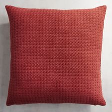 Basketweave Dark Red Pillow