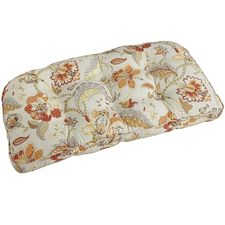 Large Contour Settee Cushion in Eva Orange