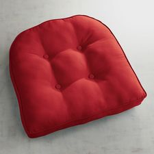 Large Contour Chair Cushion in Cabana Tomato Red