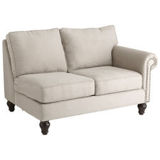 Alton Ecru Right Arm Facing Loveseat