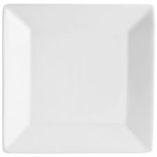 Luminous Porcelain Square White Appetizer Plate