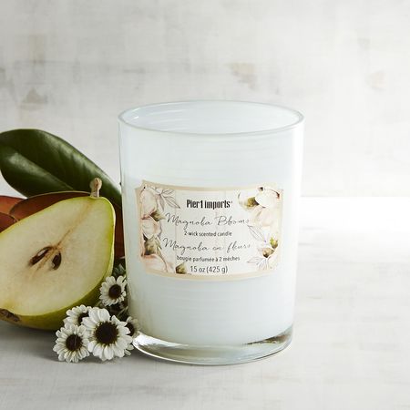 Magnolia Blooms Filled Jar Candle