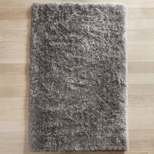 Grand Silver Shag Rug