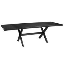 Nolan Extension Rubbed Black Trestle Table