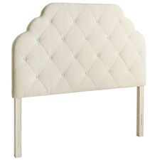Hayworth Upholstered Ivory Headboard