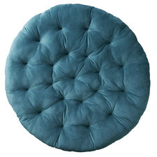 Plush Teal Papasan Cushion