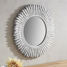 Angel Mosaic 31" Round Mirror