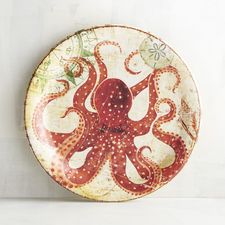 Otto the Octopus Melamine Salad Plate