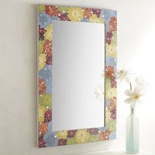 Bold Blooms Mosaic 32x48 Mirror