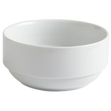 Luminous White Stackable Serving Bowl