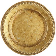 Golden Chania Charger Plate