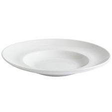 Luminous White Wide Rim Pasta Bowl