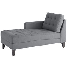 Nyle Graphite Left Arm Facing Chaise