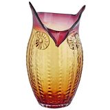 Owl Glass Art Vase