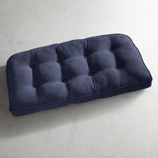 Large Contour Settee Cushion in Calliope Indigo