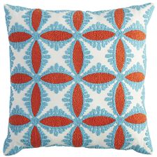 Tile Embroidered PIllow