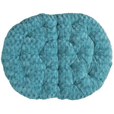 Fuzzy Teal Double Papasan Cushion