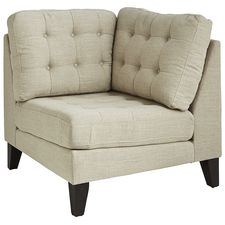 Nyle Stone Gray Corner Chair