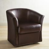 Wells Brown Swivel Chair